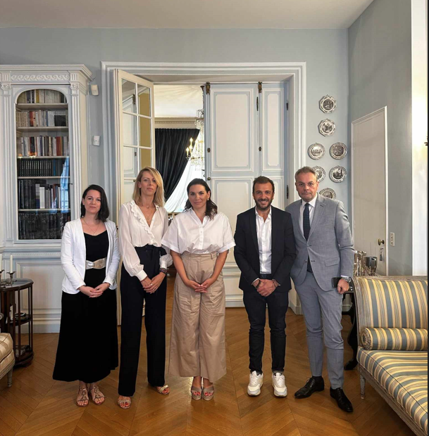 Επίσκεψη της Όλγας Κεφαλογιάννη στο Παρίσι ενόψει των Ολυμπιακών Αγώνων 2024