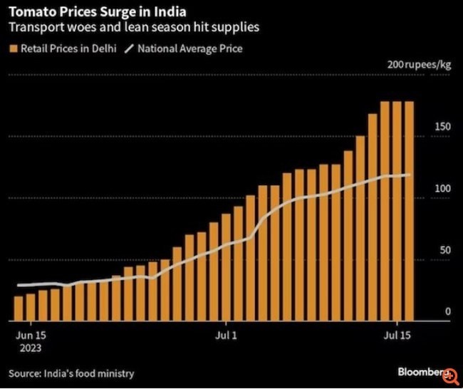 Σε ποια χώρα και γιατί η ντομάτα καταγράφει άλμα 700% στις τιμές της