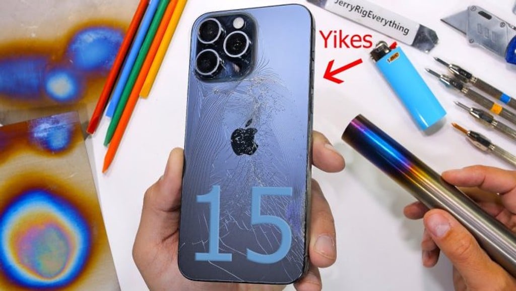 Iphone 15 Pro Max: Δείτε το να σπάει σε Bend τεστ [βίντεο]