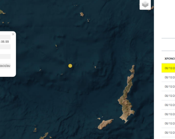 Σεισμός 3,5 Ρίχτερ στην Κρήτη