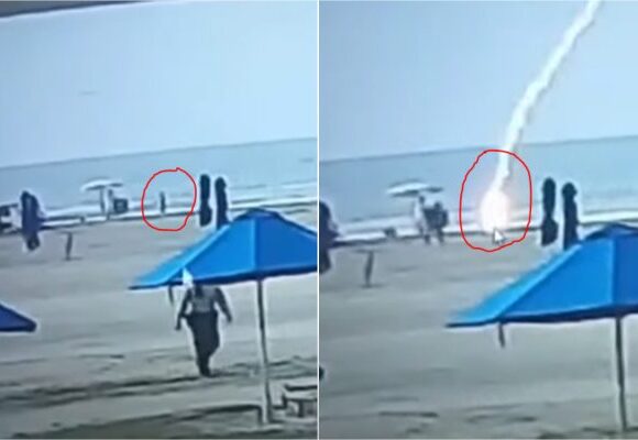 Κολομβία: Η στιγμή που μητέρα δύο παιδιών σκοτώνεται από κεραυνό